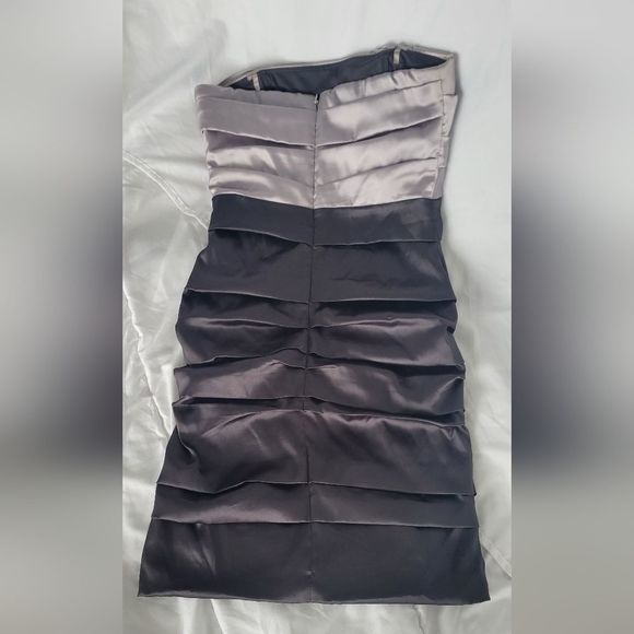 Y2K Silver and Black Le Chateau Dress Size S - Picture 2 of 7